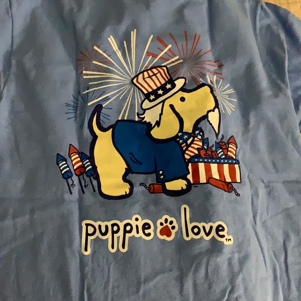 fourth of july puppie love shirt